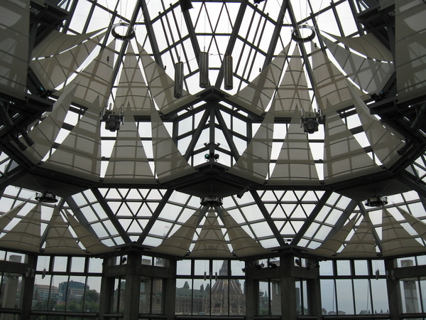 The National Gallery of Art  Ottawa detail of the foyer ceiling